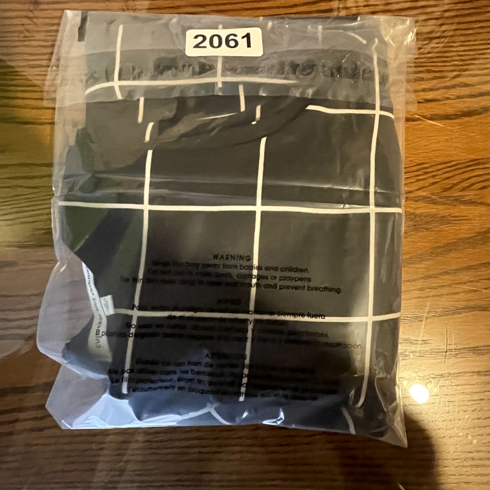 Cupcakes and Cashmere Dress Womens 6 Black White Grid Windowpane Shift Pockets - Picture 10 of 10